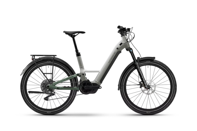 Haibike Adventr 4 Low L 27,5",Grey/Bamboo Green, BCXP, 600Wh 