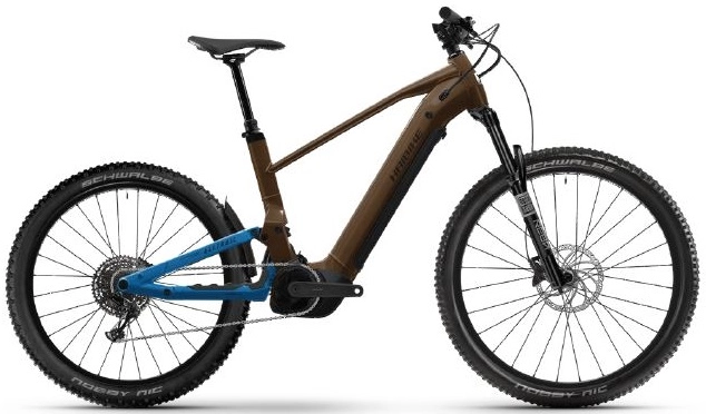 Haibike AllTrail 6 S 29"/27.5", Leather/Blue, BCXK, 800Wh 